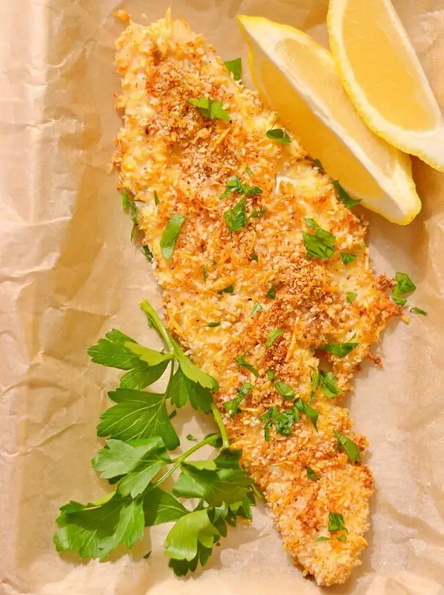 Parmesan Crusted Baked Walleye