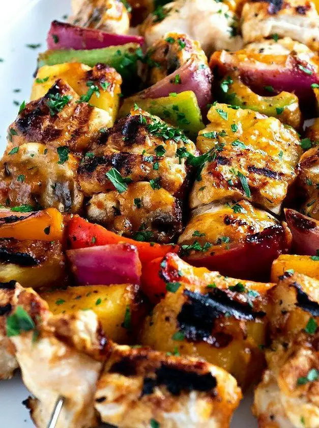 Hawaiian Chicken Kabobs