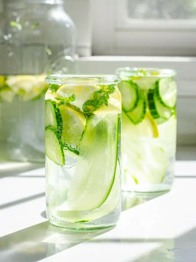 Cucumber Lemon Mint Water