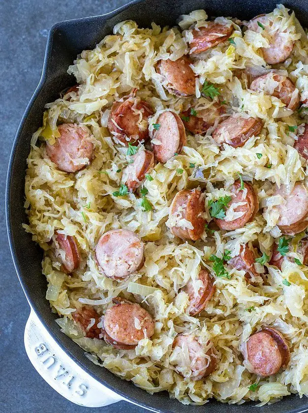 Classic Kielbasa and Sauerkraut