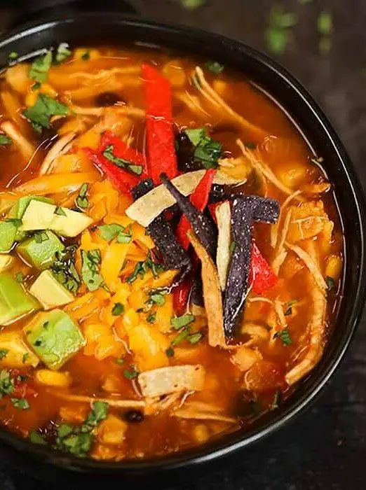 Crockpot Chicken Tortilla Soup