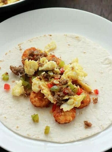 Sausage Breakfast Burritos