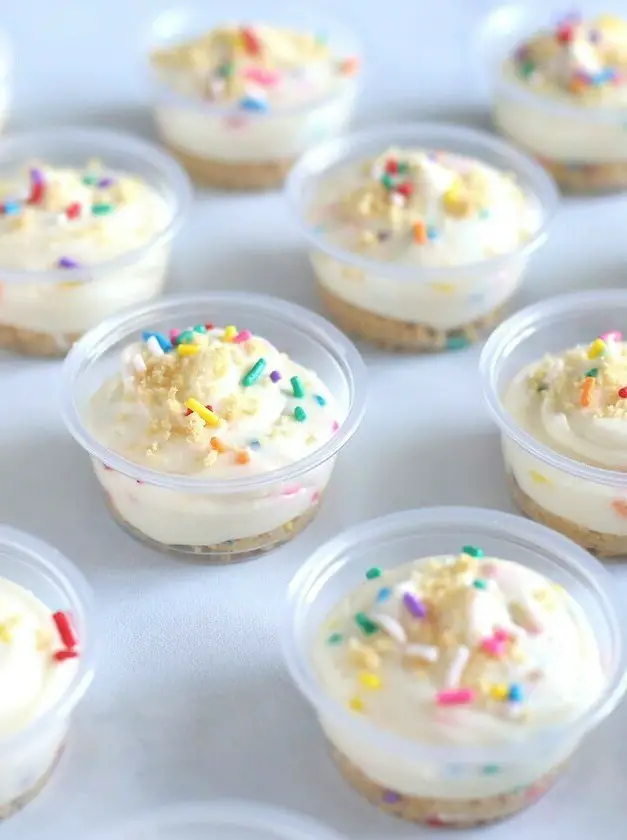 Birthday Cake Dessert Cups