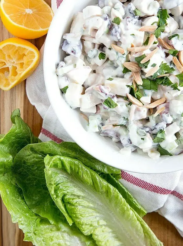 Chicken, Apple & Grape Salad with Creamy Dressing