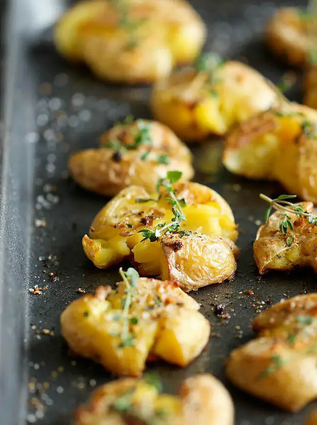 Garlic Smashed Potatoes