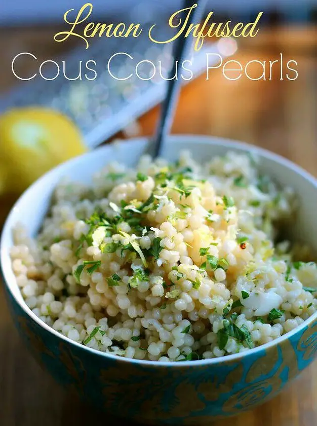 Lemon Infused Couscous Pearls