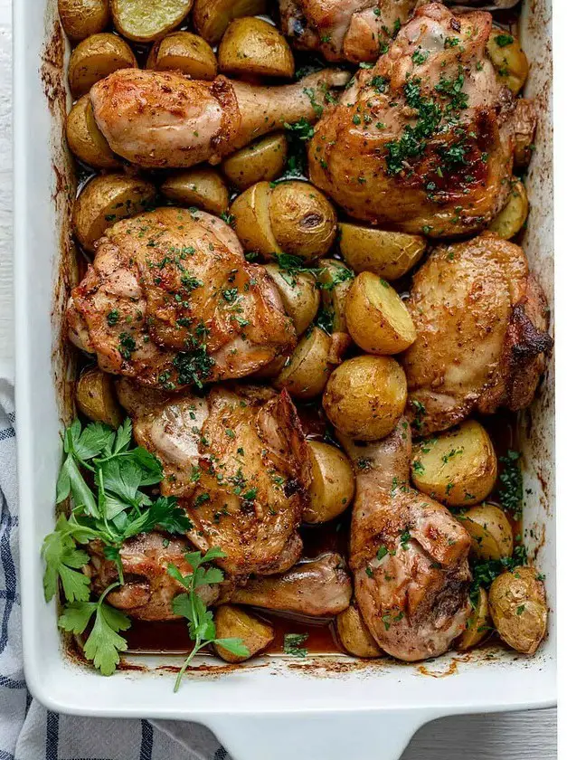 One Pan Chicken and Potatoes