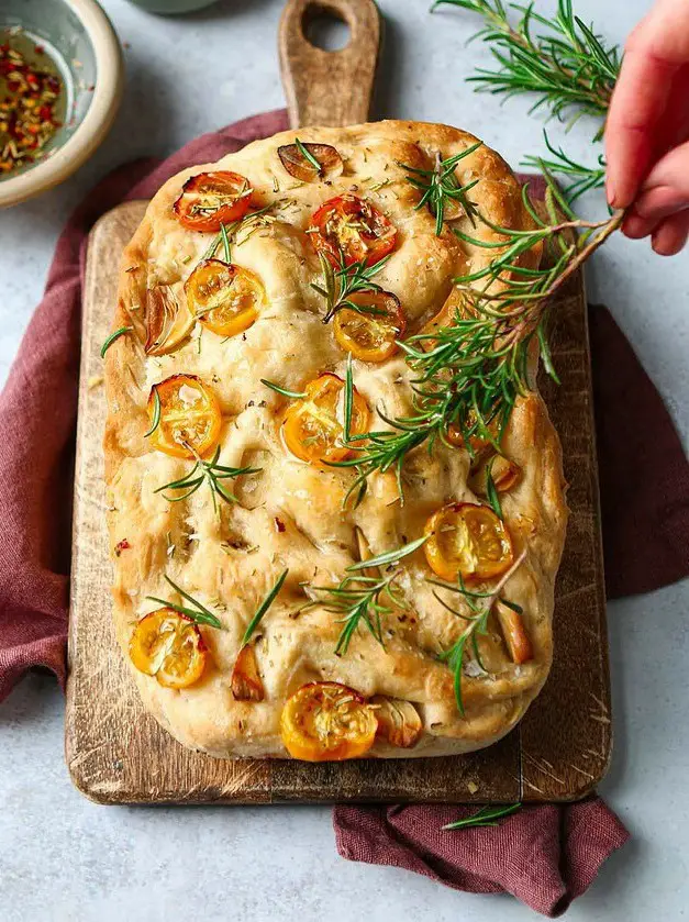 Garlic & Tomato Focaccia