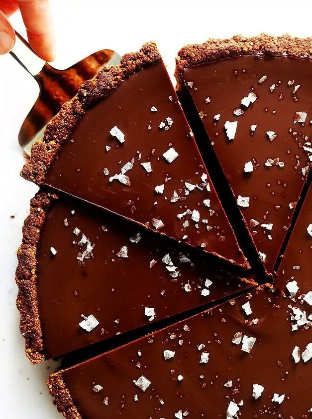 Salted Dark Chocolate Tart