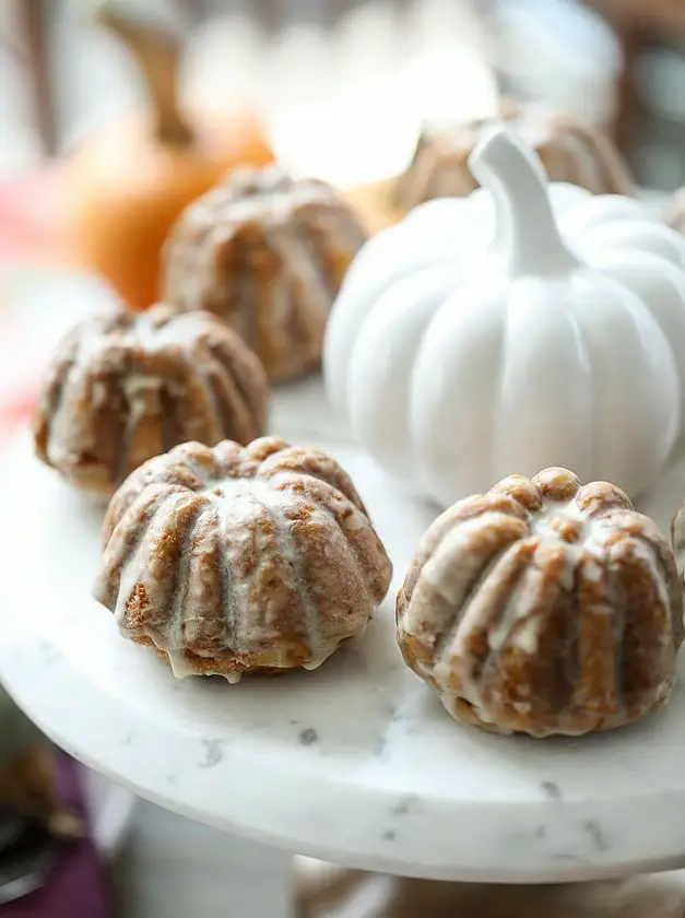 Pumpkin Muffins with Maple Glaze