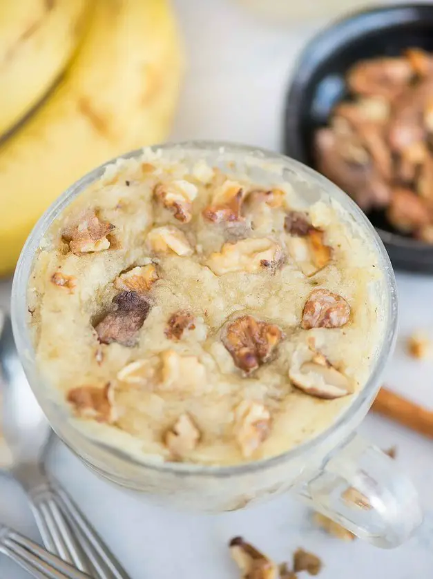 Microwave Banana Mug Cake