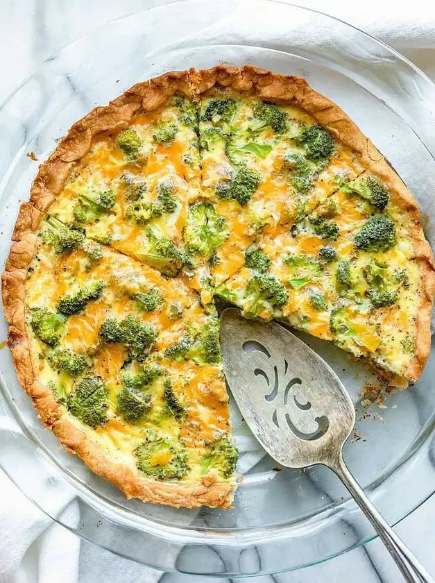 Broccoli and Cheese Quiche