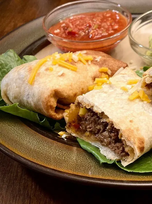 Elk or Venison Chimichangas