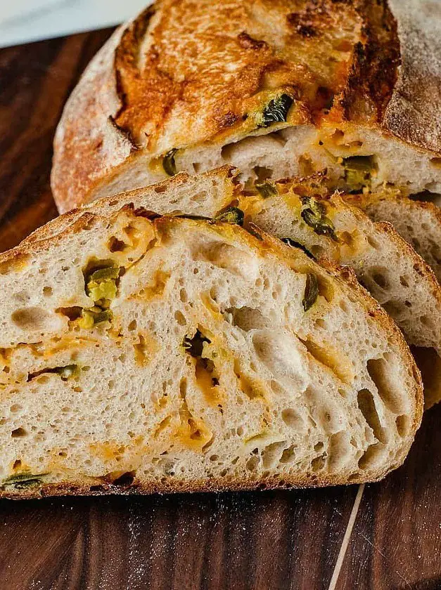 Jalapeño Cheddar Sourdough Bread