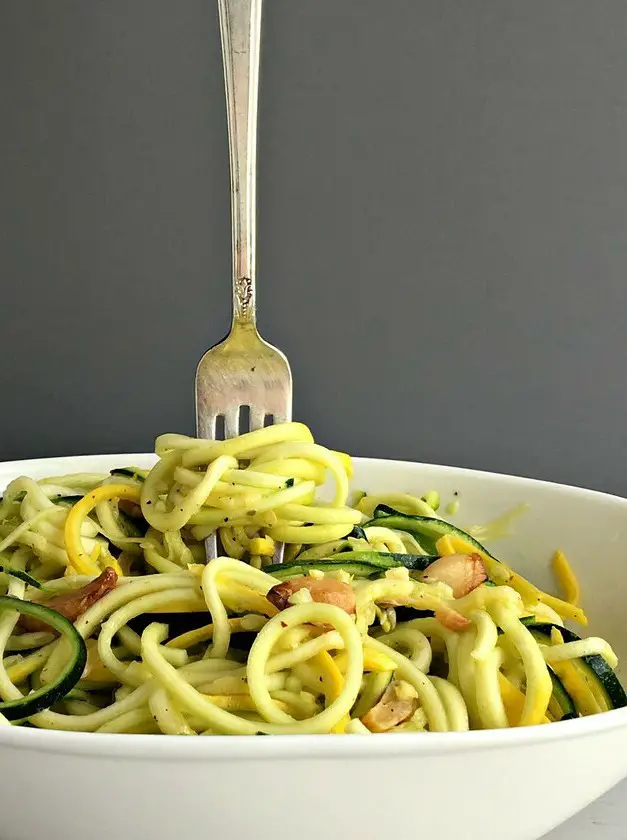 Zucchini and Yellow Squash Zoodle Salad