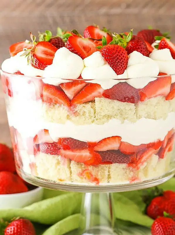 Strawberry Shortcake Trifle