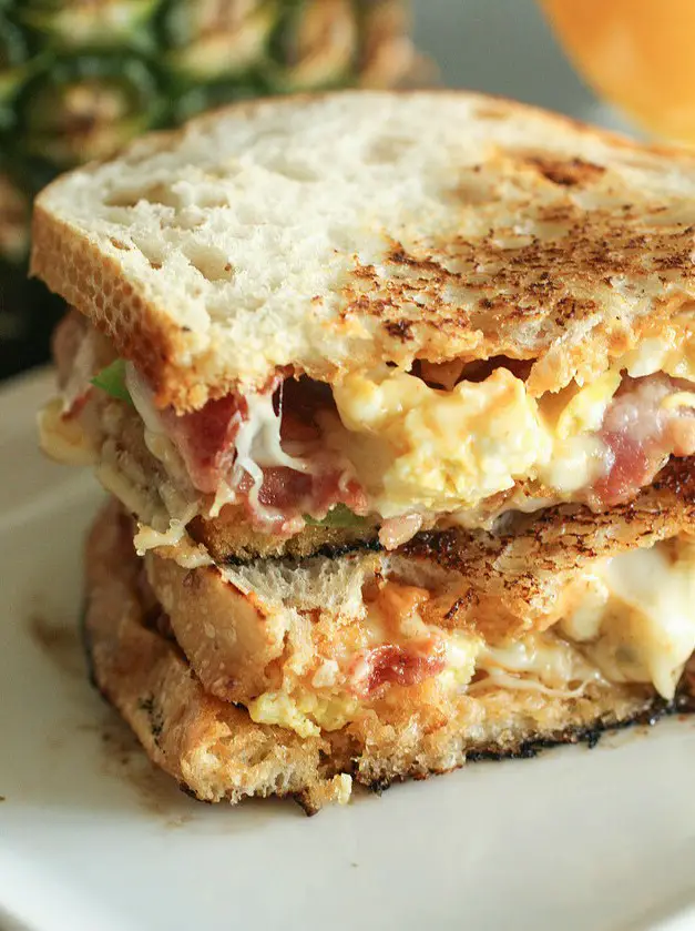 Breakfast Grilled Cheese Melt