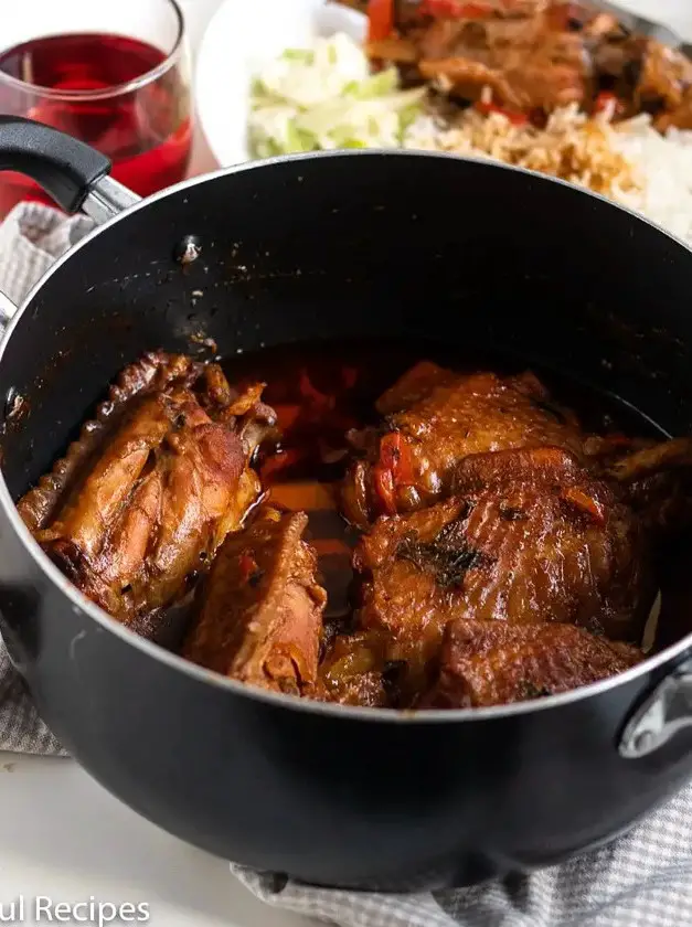 Caribbean Brown Stewed Turkey Wings