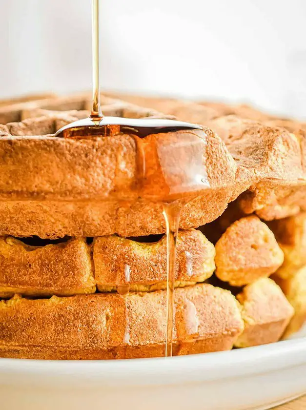 Pumpkin Waffles with Pancake Mix