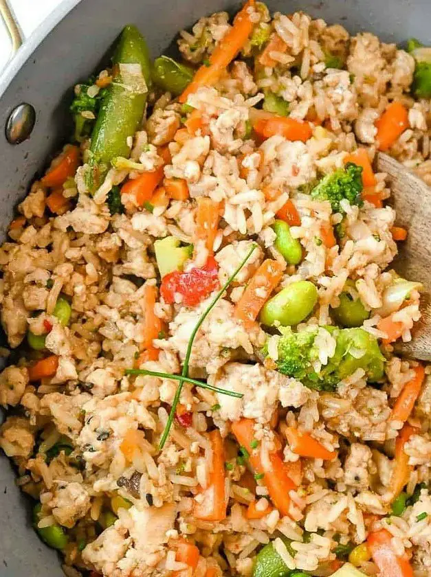 Quick Ground Chicken Stir Fry