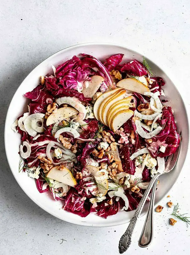 Radicchio Salad with Fennel and Pear