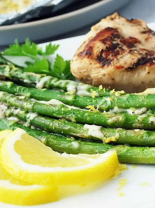 Parmesan Grilled Asparagus in Foil