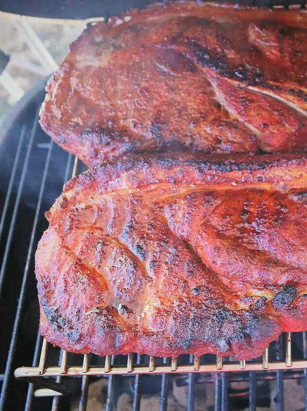 Grilled Pork Butt Steaks