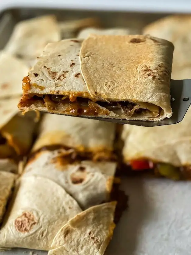 Beef Sheet Pan Quesadilla