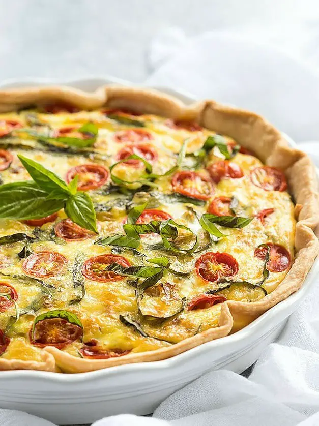 Caprese Quiche