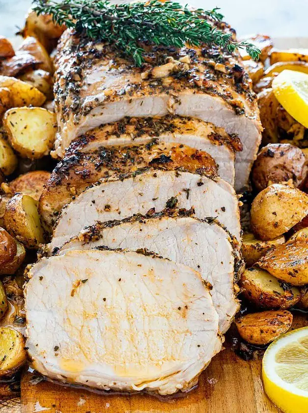 Lemon Garlic Pork Roast