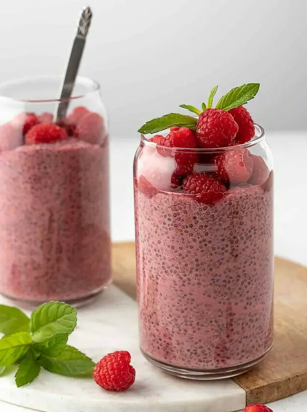 Raspberry Chia Seed Pudding