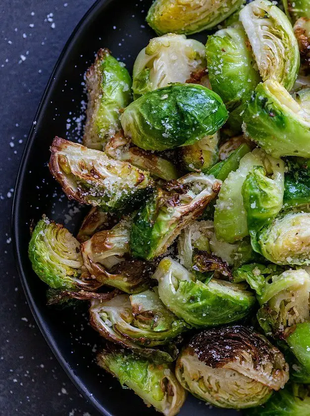 Crispy Parmesan Air Fryer Brussel Sprouts