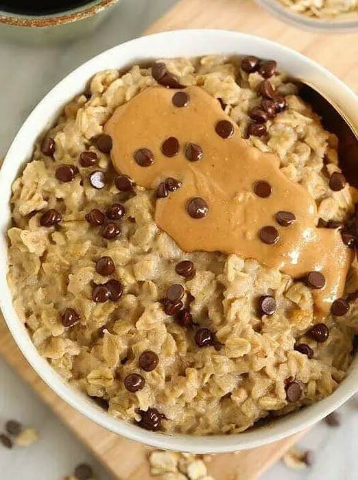 Amazing Cookie Dough Microwave Oatmeal