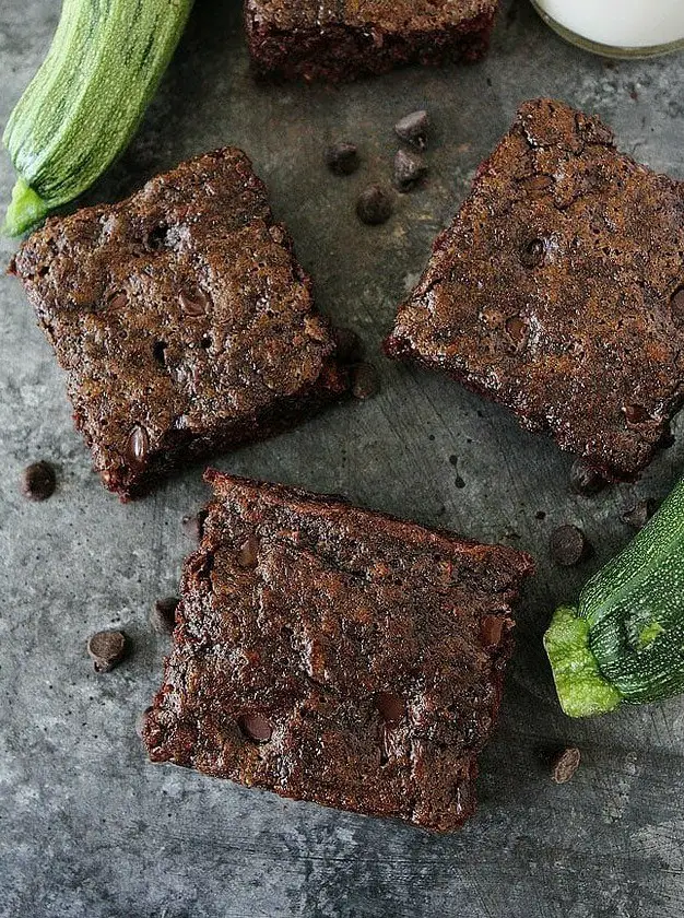 Chocolate Chip Zucchini Brownies