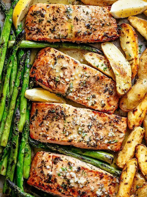 Garlic Butter Baked Salmon