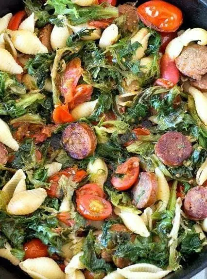 Arugula Pasta with Sausage