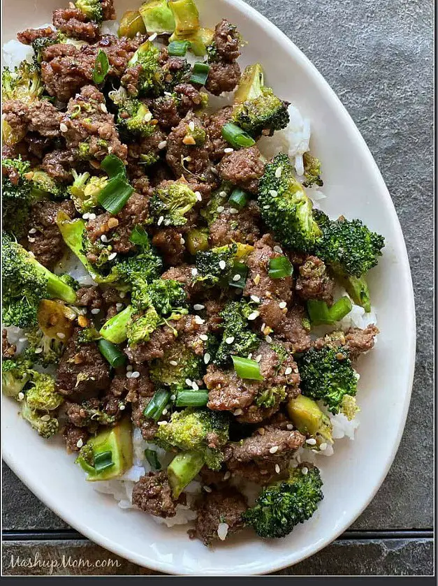 Ground Beef & Broccoli Stir Fry