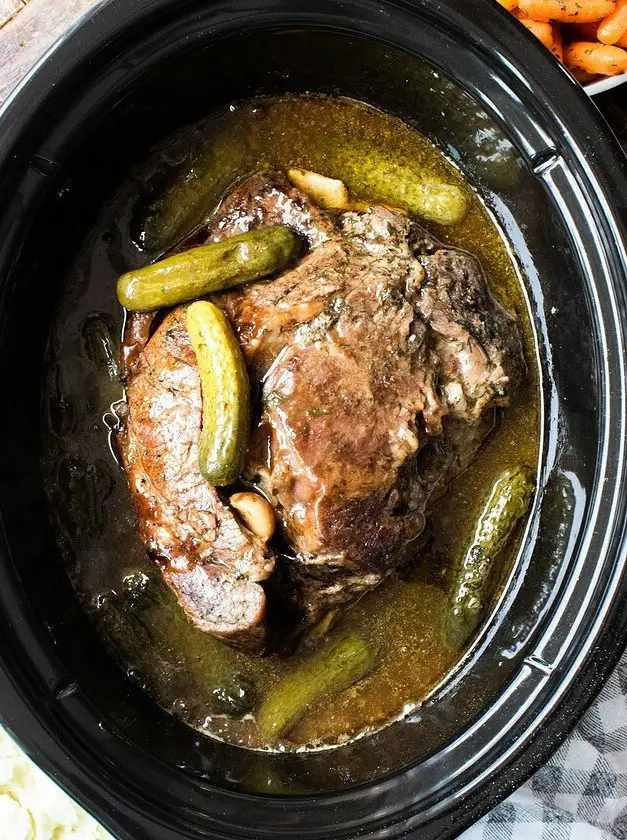 Slow Cooker Dill Pickle Pot Roast