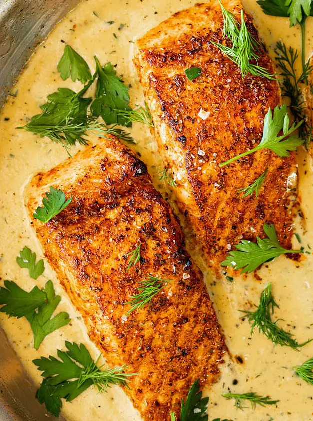 Easy Creamy Cajun Salmon