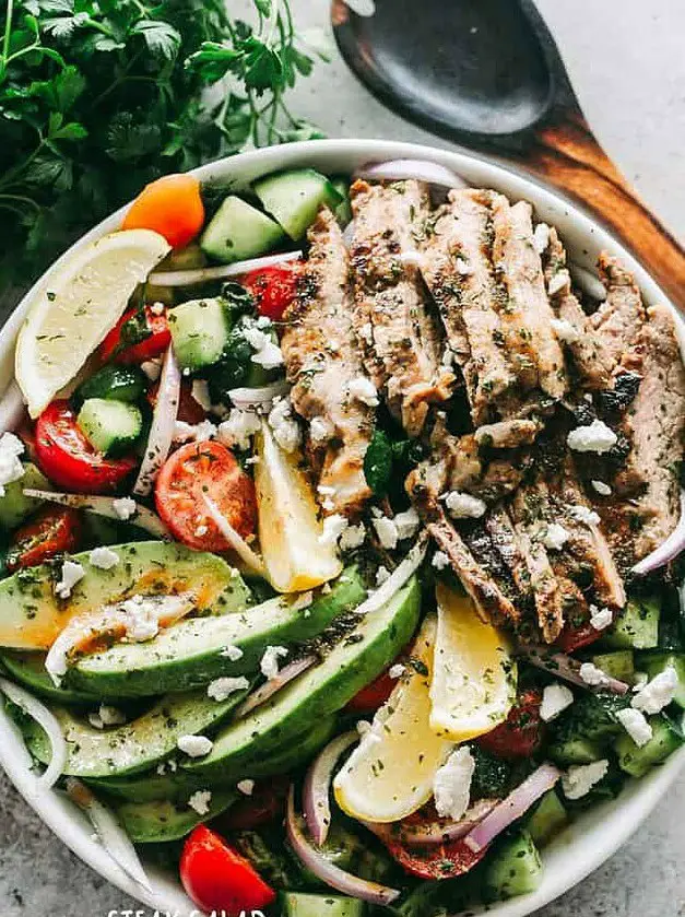 Steak Salad with Dijon Balsamic Dressing