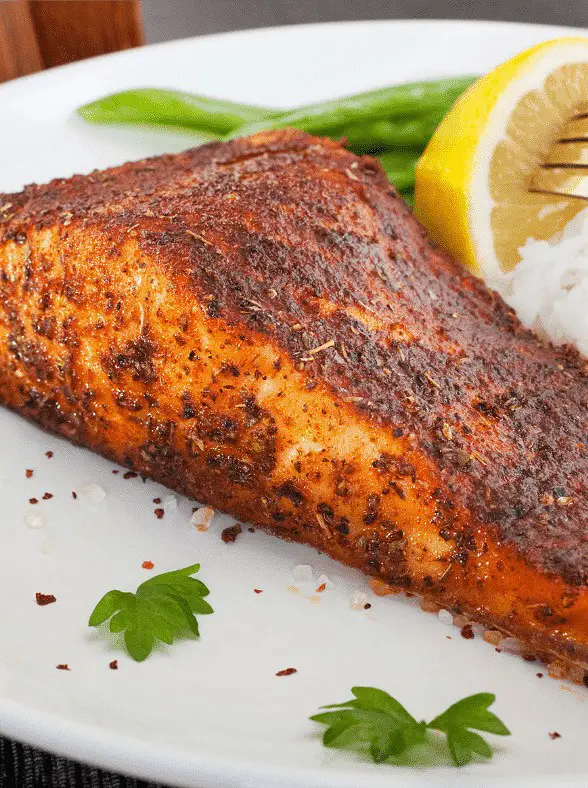 Air Fryer Blackened Salmon