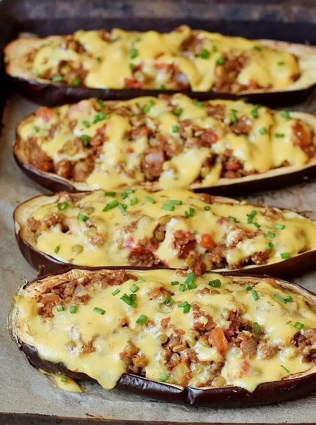 Vegan Stuffed Eggplant