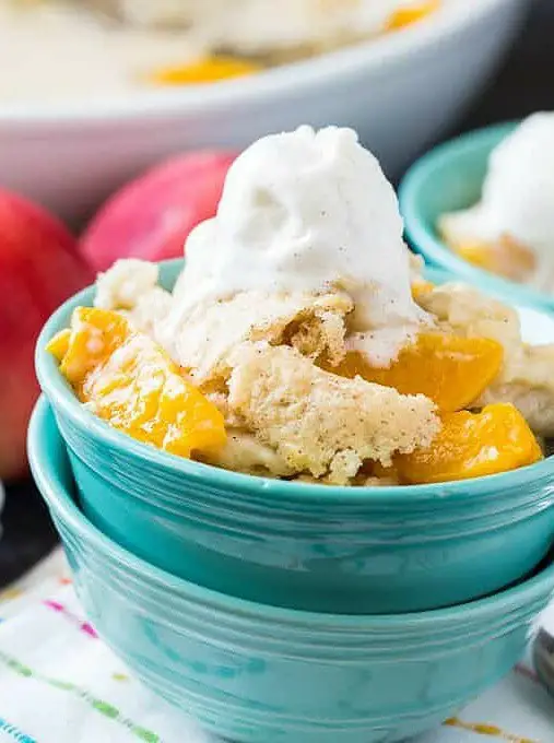 Skinny Peach Cobbler