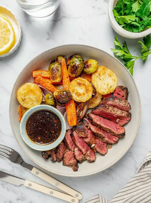 Pan Seared Steak with Vegetables