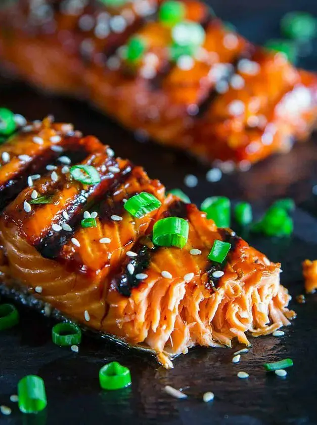 Grilled Teriyaki Salmon