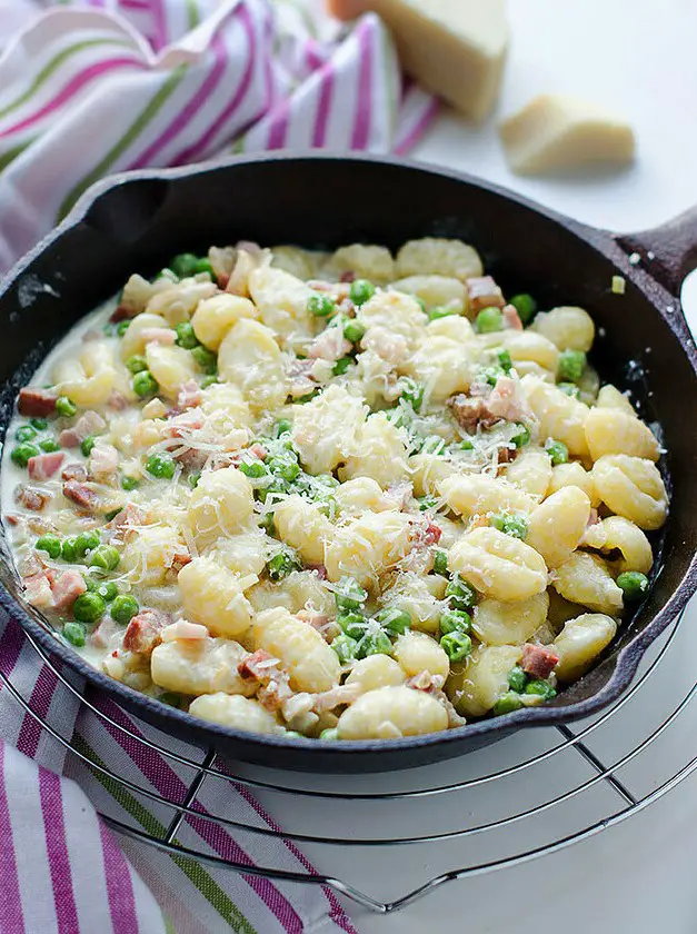 Gnocchi with Peas and Pancetta