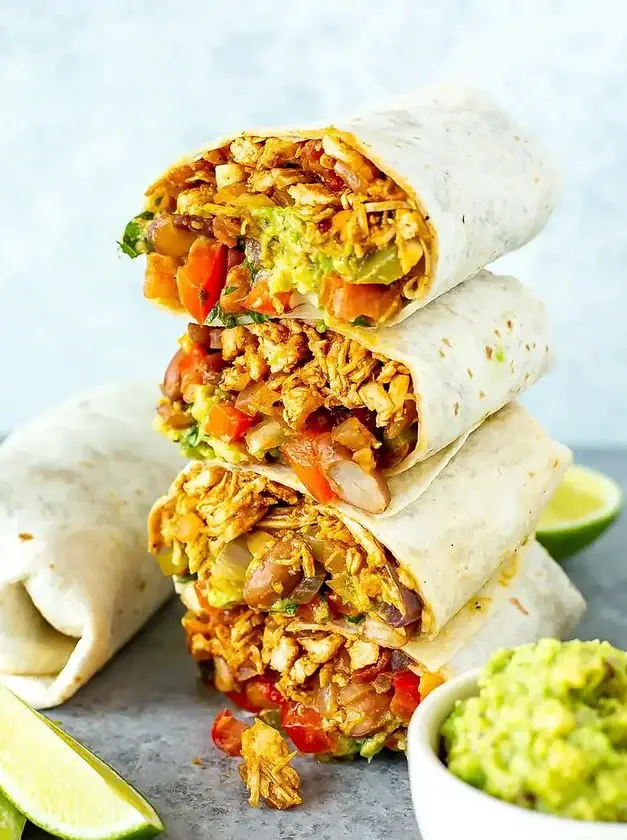 Pulled Chicken Burrito