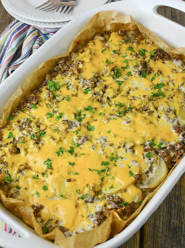 Ground Beef and Potato Casserole