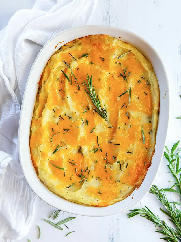 Twice Baked Mashed Potatoes