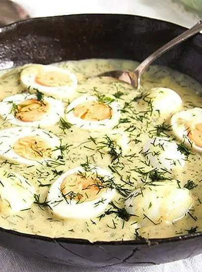 German Eggs in Mustard Sauce